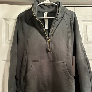 Lululemon - Scuba Oversized Funnel-Neck Half Zip Long - green size XS/sm